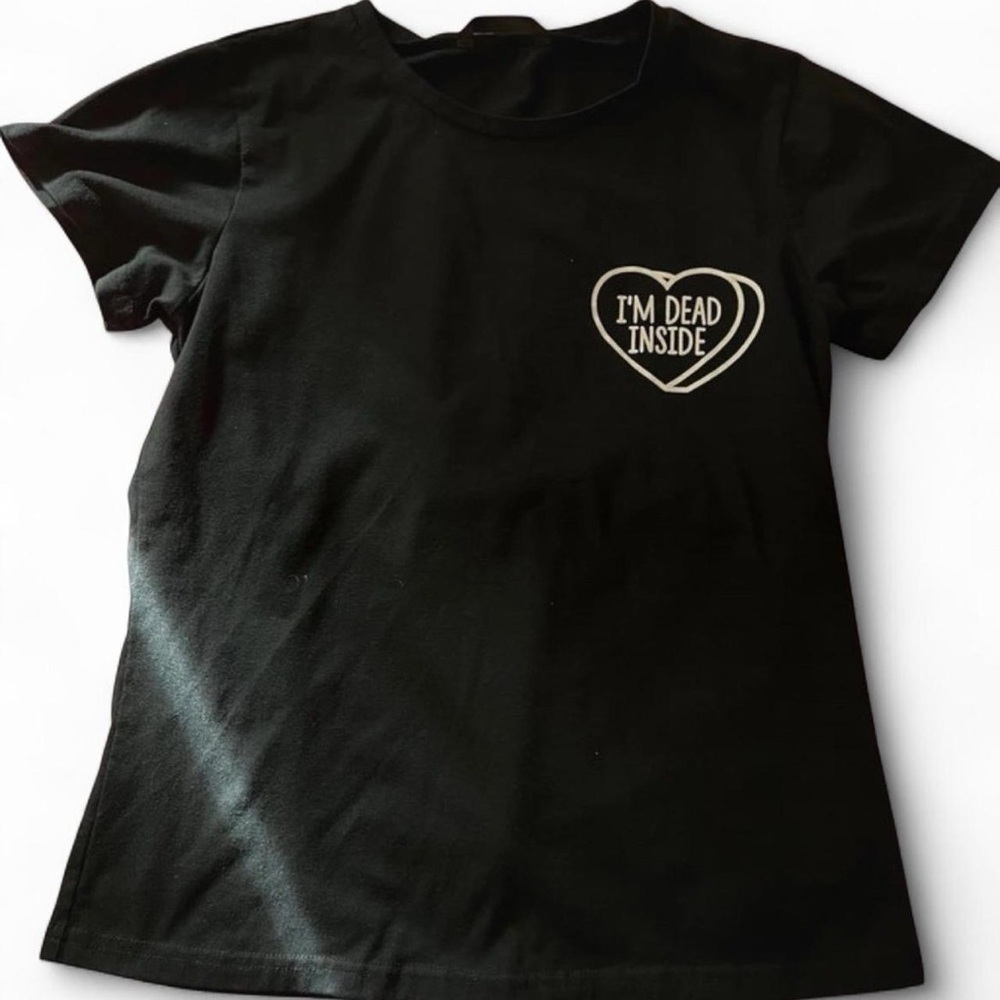 Candy Hearts Goth Girl Scene Queen Nihilist Tee I’m Dead Inside